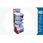 Recyclable Printed Cardboard Display Stands For Snacks , Easy Assembly for sale