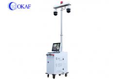 China IR Night Vision Mobile Sentry Surveillance Trailers High Resolution 4g Security Camera supplier