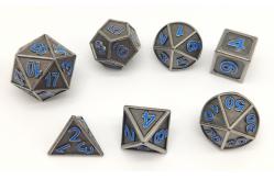 China Metal KTV Gaming Dice Set , Hand Pouring Polyhedral 7 Die Set supplier