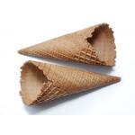 CE Ice Cream Related Production Chocolate Dipped Waffle Cones Conical Shpe for sale