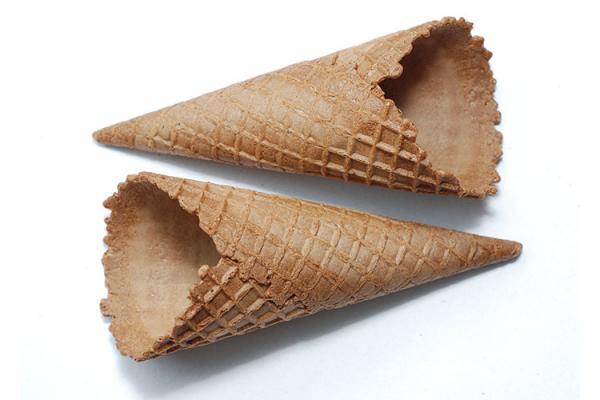CE Ice Cream Related Production Chocolate Dipped Waffle Cones Conical Shpe