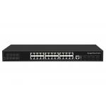 28 Port 10/100/1000Mbps Managed Ethernet CCTV POE Switch Support PoE Af/At With 4*10G SFP+ for sale