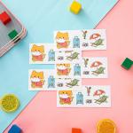Oil Glue Cartoon Character Stickers 128gram Personalised Reward Stickers for sale