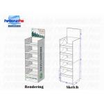 Temporary Cardboard Shelf Display Led Lights CMYK / 4C Print For Holidays