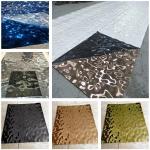 Decorative Metal 4x8 Water Ripple Stainless Steel Sheet PVD Color for sale