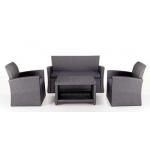 4pcs cheap KD poly rattan sofa furniture for sale