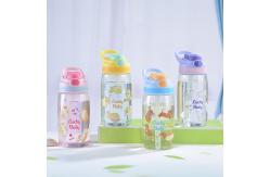China Eco Friendly Plastic Straw Cup 480ml Kids' Reusable Plastic Water Cup With Straw supplier
