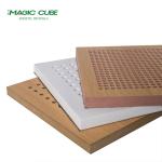 China Modern Design High Density 12mm/15mm/18mm Interior Decorative Perforated Wood Panels manufacturer