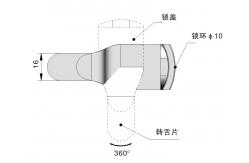 China Adjustable Quarter Turn Lock Black Cam Door Locks For Fire Cabinet supplier