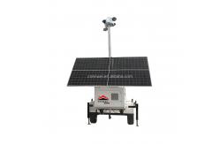 China Solar Security Surveillance Trailer With 4K Cameras For Temporary Engineering Security supplier
