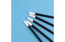 China Cleanroom Black Handle  PU Head PP Stick Foam Cleaning Swabs High Absorbency supplier