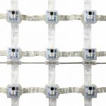LED mesh screen street building bridge landscape lighting DMX/SPI waterproof transparent soft mesh screen for sale