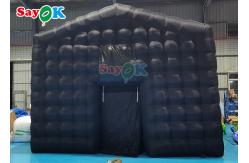 China Tarpaulin Inflatable Cube Tent With Led Lights Inflatable Wedding Party Tent supplier