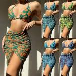 Chic Comfortable 3 Piece Bathing Suit Set For Swimming Pool for sale