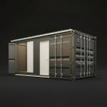 Folding Converted Shipping Containers House 20 Feet Sound Insulation
