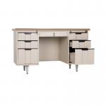 Metal Table 1400mm Wide Steel Executive Desk Electrostatic Fireproof for sale
