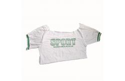 China No Dirty 40kg/Bale White Cotton Rags With Print And Logo supplier