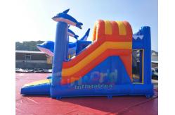 China EN14960 Inflatable Bouncer Slide Combo With Hand Pringting Customized Size supplier