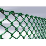 Steel 2''*2'' Hole 4 Foot Chain Link Fencing Green Diamond Court Yard Mesh for sale