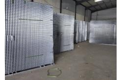 China 4 Openning Black Galvanized Welded Wire Mesh Panel  Non Rusting supplier