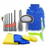 15 Pieces Car Detailing Brush Kit Microfibre Tire Brush Used for sale