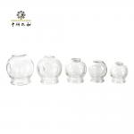 5pcs Glass Fire Cupping Set Hijama Vacuum Suction Massage With Box for sale