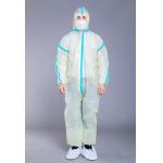 Antistatic Hot Sealing 37g Full Body Disposable Coveralls for sale