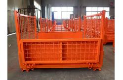 China Collapsible Pallet Cage With Powder Coating And Galvanized Finish supplier