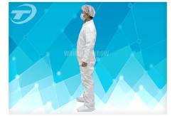China Hood Waterproof Disposable Coverall Suit With Polypropylene Spunbond supplier