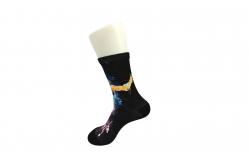 China Mens Printed Socks With Good Elasticity , Elastane / Polyester Printed Ankle Socks supplier