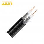 Dual RG6 Riser CMR Siamese Cable 18 AWG CCS Conductor for CATV MATV System for sale