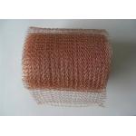 Flexible Knitted Copper Woven Wire Mesh 0.12mm Dia 38mm Width for sale