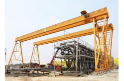 China Double Girder Mechanical Gantry Crane Rail Track With Electric Hoist Lifting supplier