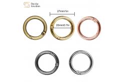 China Buckle Round Spring O Rings , Trigger Metal Snap Hooks Clips supplier