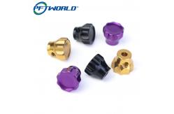 China Custom CNC machined aluminum parts color anodizing supplier