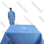 PP SMS material Upper Extremity Disposable Surgical Drapes With Tube Holders for sale