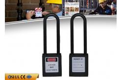 China ZC-G31L Safety Lockout Padlocks  Non-Conductive Nylon Long Shackle ABS Body supplier