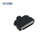 50pin Solder MDR Male SCSI Cable Connector Straight Plastic Cover for sale
