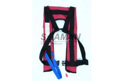 China 150N EN / ISO Automatic Inflatable Life Jackets 210D Nylon TPU Single Air Chamber supplier