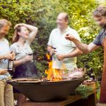 Outdoor Rust Charcoal Corten Steel BBQ Grill Heavy Duty for sale