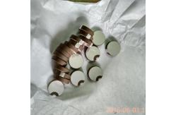 China Curling Edge Piezoelectric Ceramic Discs Ceramic Round Plate Positive And Negative Poles supplier