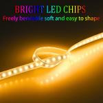 72W Tri-Color Adjustable Waterproof LED Flexible Strip Light for Modern Home Decoration and Lighting for sale