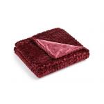 Wave Quilted Decorative Couch Throw Blanket Velvet Material Customized Size for sale