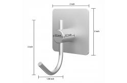 China Waterproof Adhesive Wall Hooks Aluminum Towel Hooks for Kitchen and Bathroom supplier