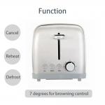 2 Slice Electric Bread Toaster Stainless Steel Toaster 120V 900W for sale