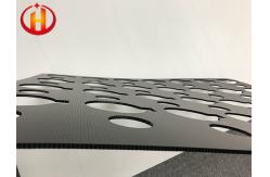 China Anti Fire Black Corrugated Plastic Layer Pads With Holes supplier