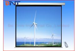 China 120 Inch Motorized Projector Screen Wall Mount With RF Remote Control supplier