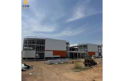China Light Prefabricated Steel Structure Building With Sandwich Panels Wall Construction supplier