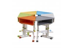 China Height Adjustable Classroom Tables And Chairs ABS / PP Plastic supplier