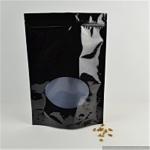 Zipper Aluminum Foil Pouch , Clear Window Walnut / Snack Packaging Bags for sale